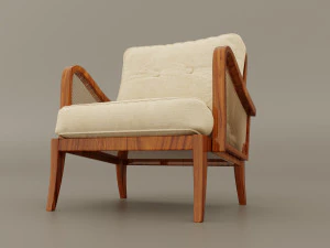 lounge chair 1950s 3D Model