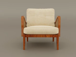 lounge chair 1950s 3D Model