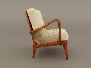 lounge chair 1950s 3D Model