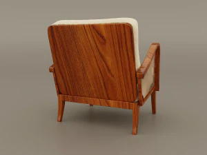 lounge chair 1950s 3D Model
