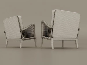 lounge chair 1950s 3D Model