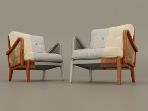 lounge chair 1950s Modèle 3D