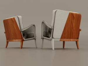 lounge chair 1950s 3D Model