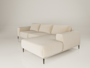 eichholtz lounge sofa montado natural 3D Модель