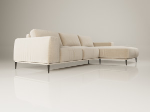 eichholtz lounge sofa montado natural 3D Модель