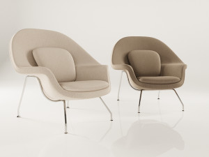womb style armchair Modèle 3D