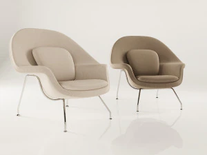 womb style armchair 3D Model