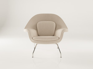womb style armchair Modèle 3D
