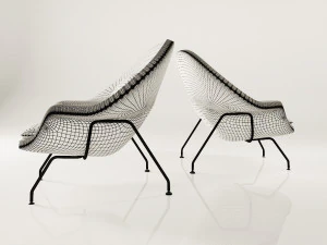 womb style armchair 3D Model