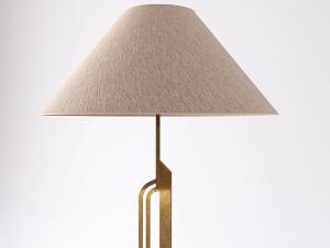 Brass Vintage Floor Lamp 3Dモデル