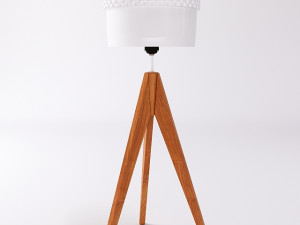 Mid Century Tripodes Floor Lamp 3D Model