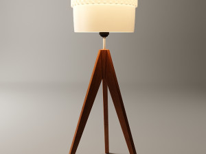 Mid Century Tripodes Floor Lamp 3D 模型