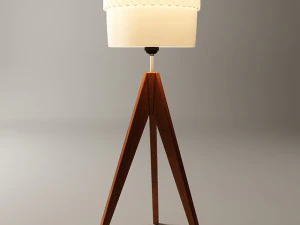 Mid Century Tripodes Floor Lamp 3D Model