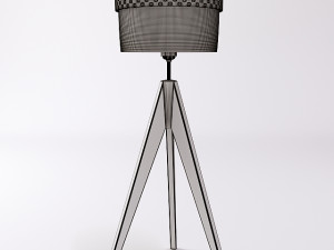 Mid Century Tripodes Floor Lamp 3D 模型
