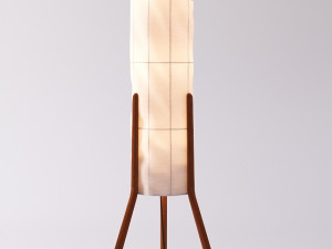 VINTAGE DANISH 3-LAMP TEAK TRIPOD FLOOR LAMP 3D Model