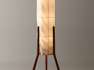 VINTAGE DANISH 3-LAMP TEAK TRIPOD FLOOR LAMP Modelo 3D