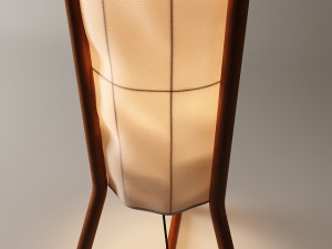 VINTAGE DANISH 3-LAMP TEAK TRIPOD FLOOR LAMP Modelo 3D