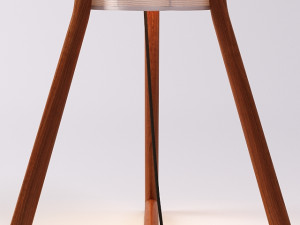 VINTAGE DANISH 3-LAMP TEAK TRIPOD FLOOR LAMP Modelo 3D