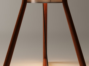 VINTAGE DANISH 3-LAMP TEAK TRIPOD FLOOR LAMP Modelo 3D