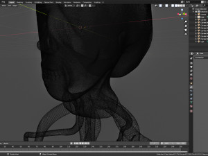 octopus with a human face 3D Модель