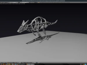 canguro poroso Modello 3D
