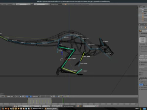 canguro poroso Modello 3D