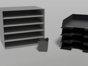 办公用品小简约系列 3D 模型
