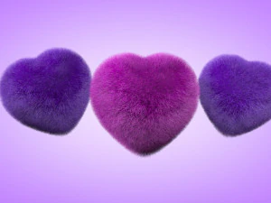 coraz&oacute;n de peluche Modelo 3D