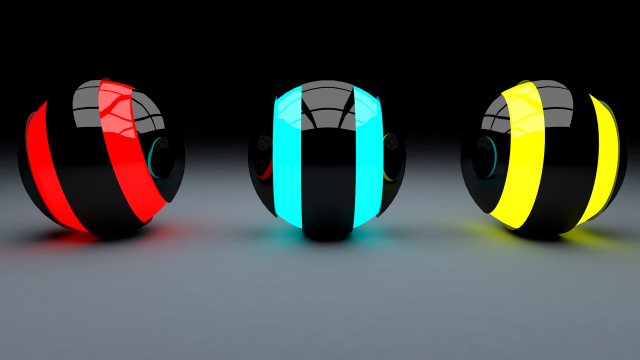 darkspheres 3D 模型 .c4d .max .obj .3ds .fbx .stl .blend 
