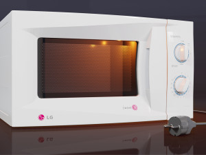 lg iwave microwave oven 3D Model