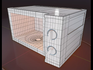 lg iwave microwave oven Modelo 3D