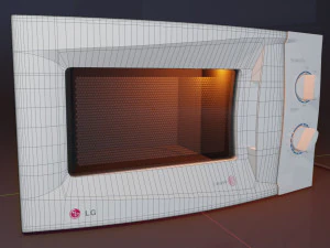 lg iwave microwave oven 3D Model