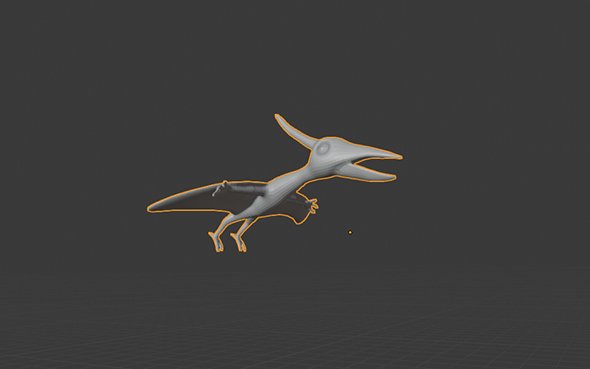 flying dinosaur 3D Model .c4d .max .obj .3ds .fbx .stl .blend 