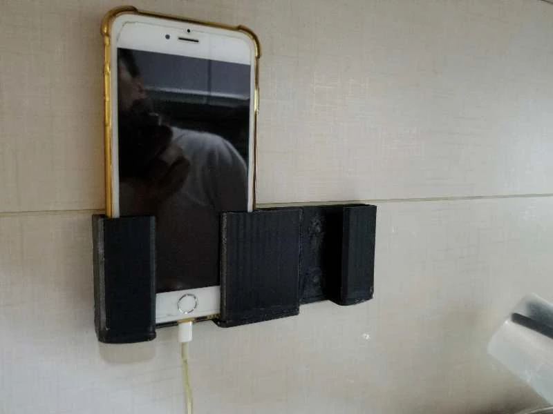 phone charger wall holder 3D Print Model .c4d .max .obj .3ds .fbx .stl .blend 