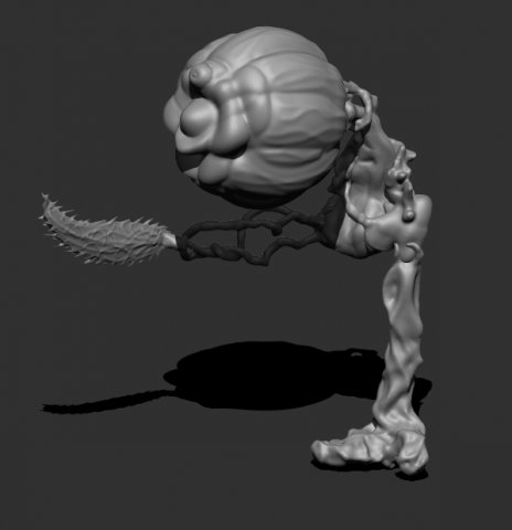 monster flower 3D 模型 .c4d .max .obj .3ds .fbx .stl .blend 