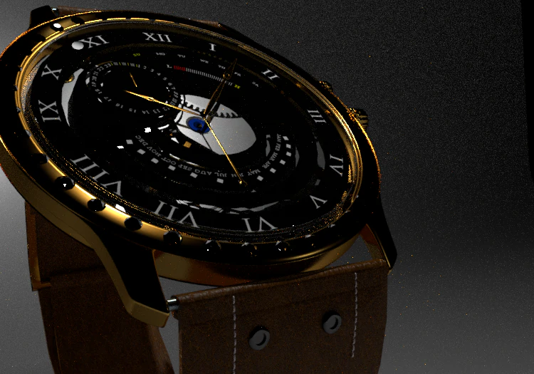 modern wristwatch 3D Model .c4d .max .obj .3ds .fbx .stl .blend