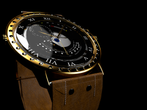 modern wristwatch 3D 모델