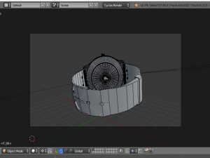 modern wristwatch 3D 모델