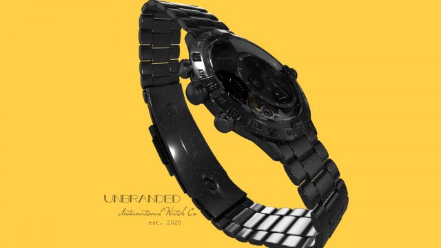 male wristwatch Modèle 3D .c4d .max .obj .3ds .fbx .stl .blend