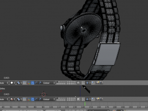 male wristwatch Modèle 3D