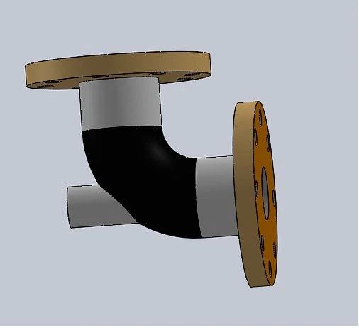 l shape pipe 3D Print Model .c4d .max .obj .3ds .fbx .stl .blend 