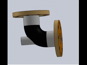 l shape pipe 3D Baskı Modeli