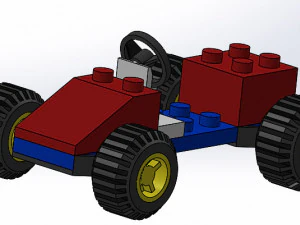 modelo de impress&atilde;o 3d de mini carro Modelo de Impressão 3D