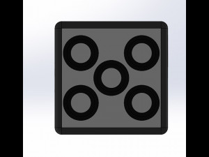 The dice 3d ready print Modello di stampa 3D