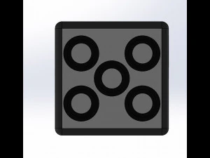 The dice 3d ready print 3D Print Model