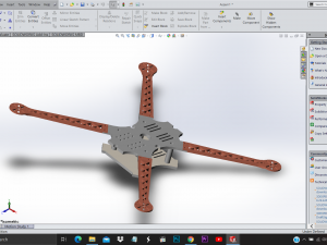 Custom drone chassis drone frame 3D Print Model