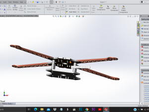 Custom drone chassis drone frame Model Cetak 3D