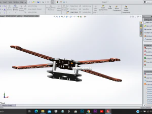 Custom drone chassis drone frame 3D Print Model