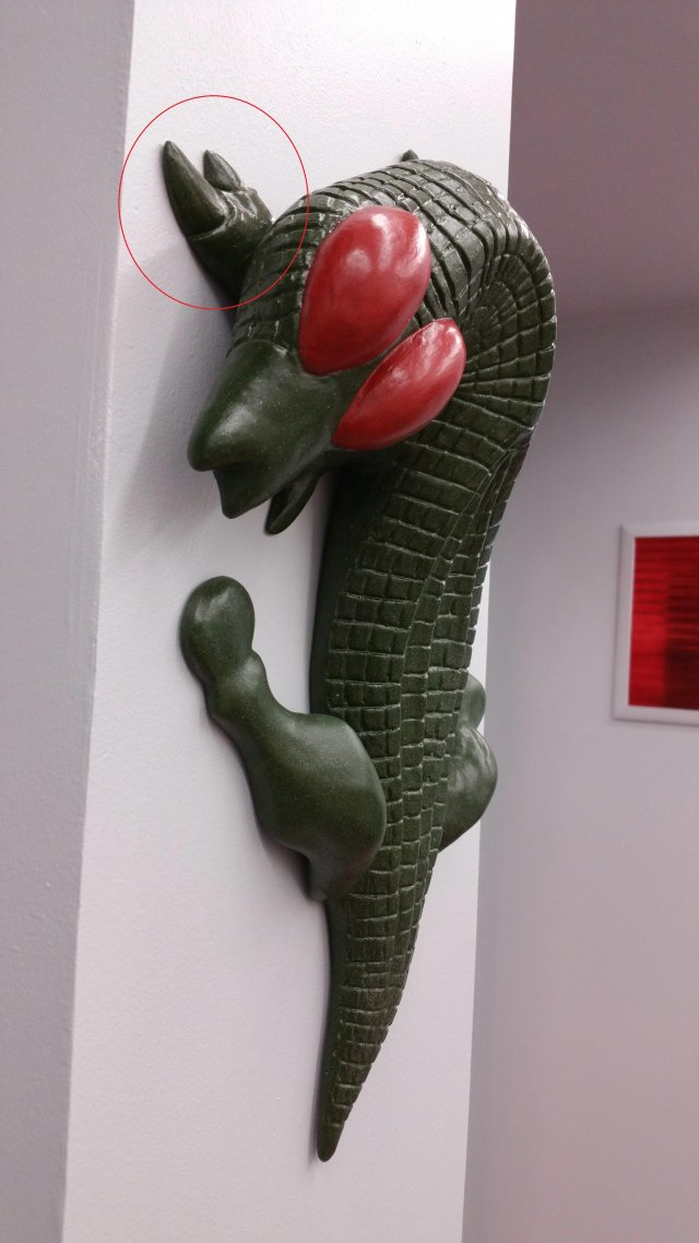 Star Trek TOS Sickbay McCoys Lizard 11 Inch Resin Repro as seen in Amok Time 3D Принт Модель .c4d .max .obj .3ds .fbx .stl .blend