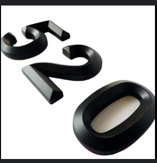 Numbers 0 To 9 Plate Model Cetak 3D .c4d .max .obj .3ds .fbx .stl .blend 